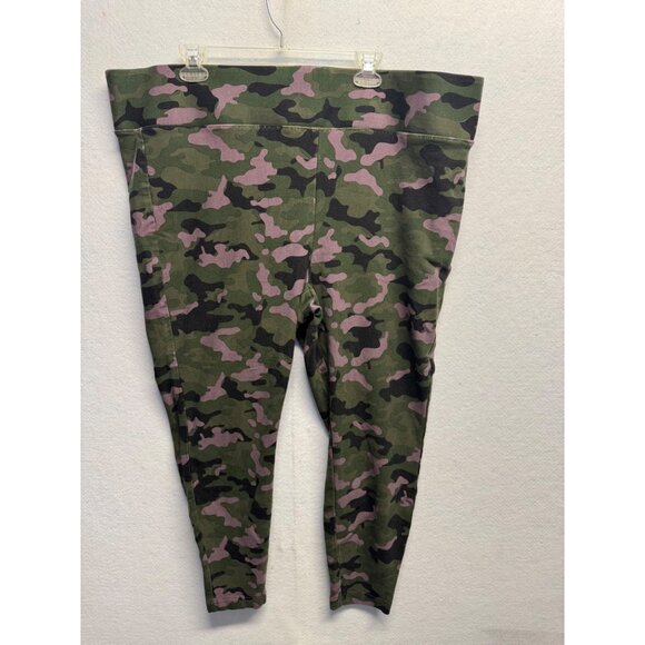Camo Print Torrid Pixie Leggings 4R Stretch Waistband Womens Casual Bottoms - Picture 1 of 9